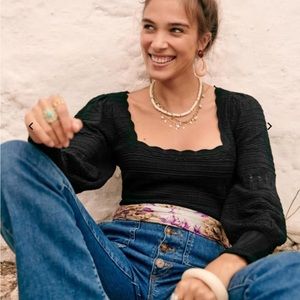 Sezane RONNIE JUMPER Black Knitwear S